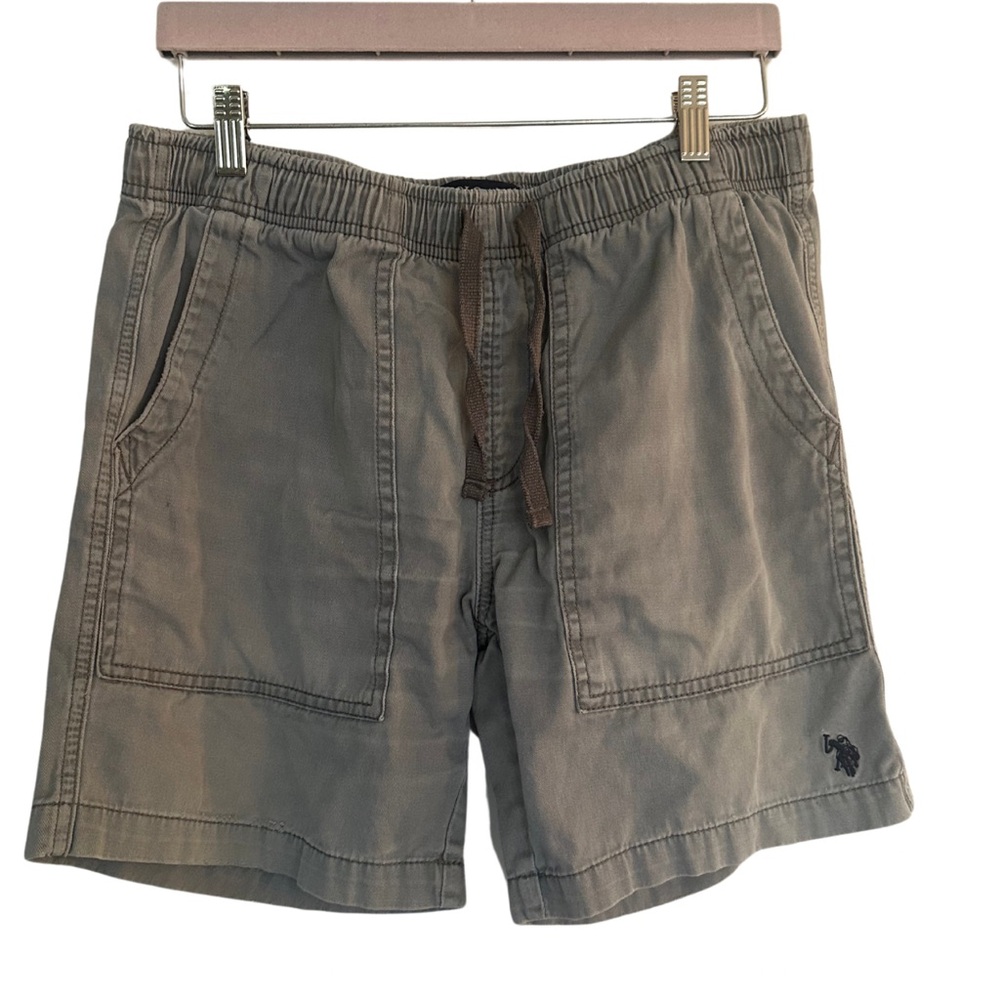 U.S. Polo Assn. Men’s Gray Drawstring Casual Shorts - Size M (EUC)